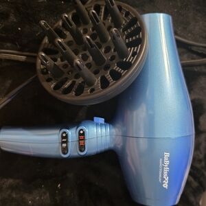 BaBylissPRO Blue Hair Dryer with Diffuser